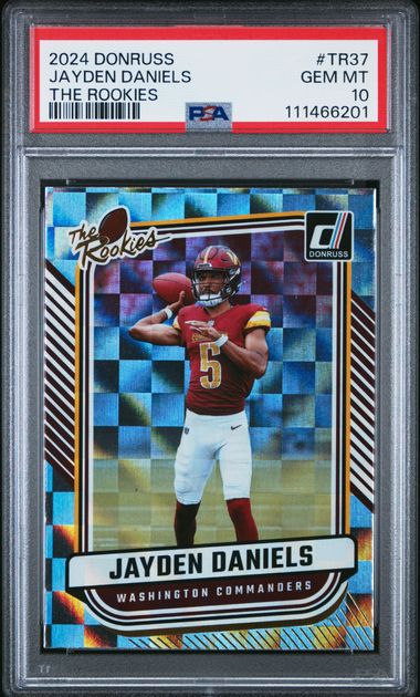 2024 Panini Donruss The Rookies Jayden Daniels #Tr37 Gem Mt 10 front