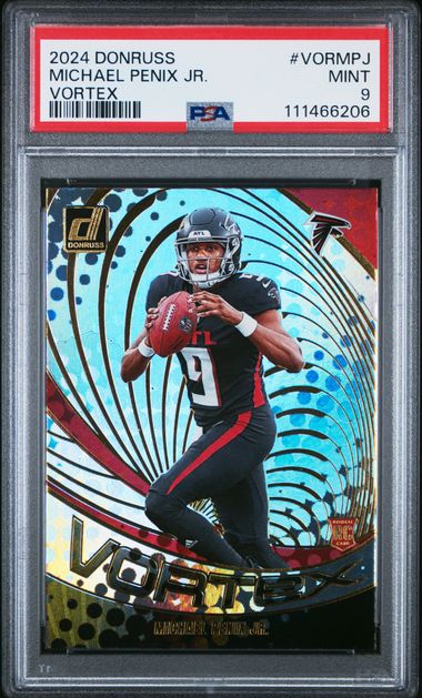 2024 Panini Donruss Vortex Michael Penix Jr. #Vormpj Mint 9 front