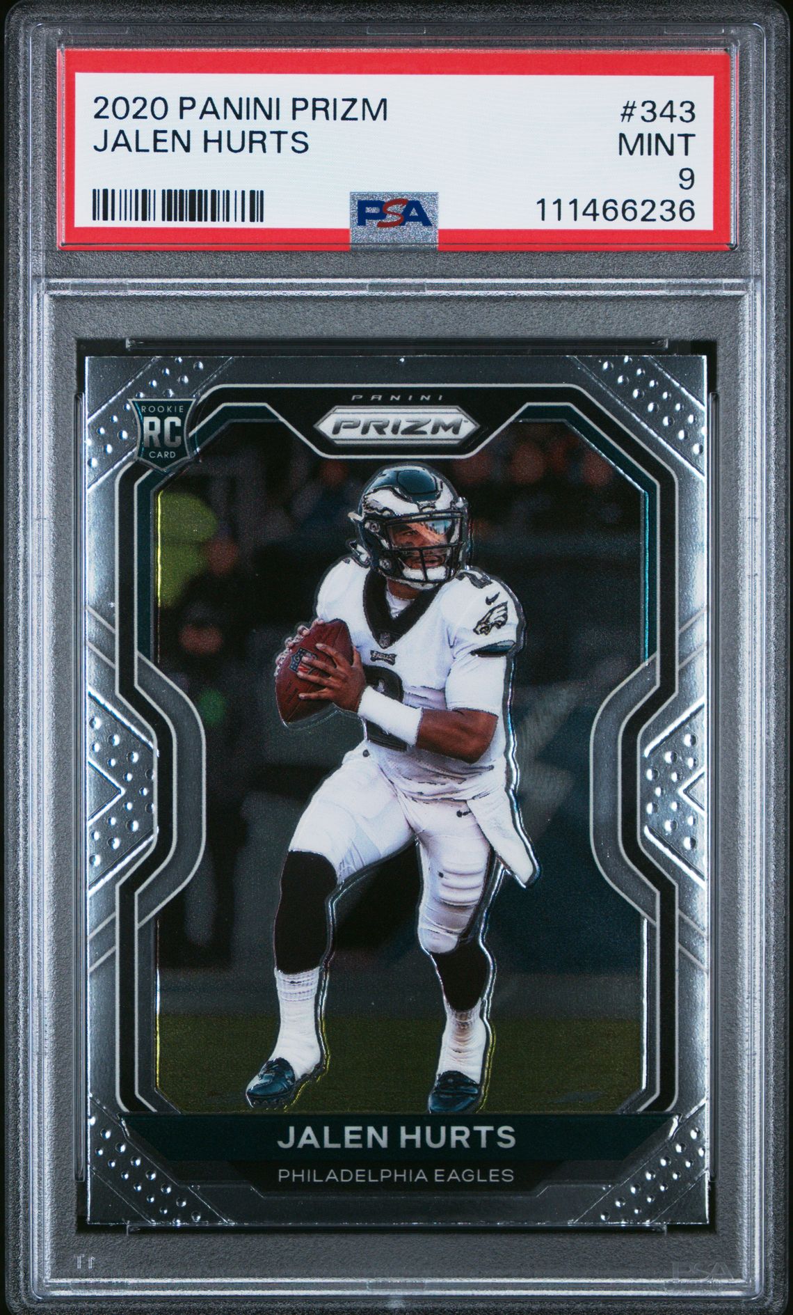 2020 Panini Prizm Jalen Hurts #343 Mint 9 front