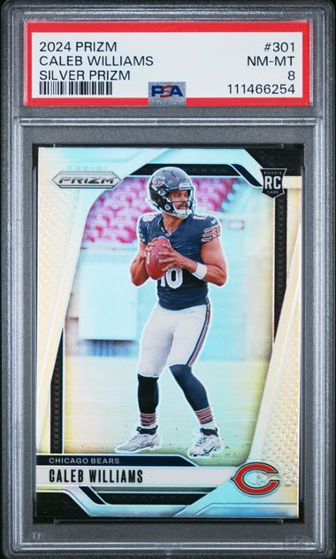 2024 Panini Prizm Caleb Williams #301 (Silver Prizm) Nm-Mt 8 front