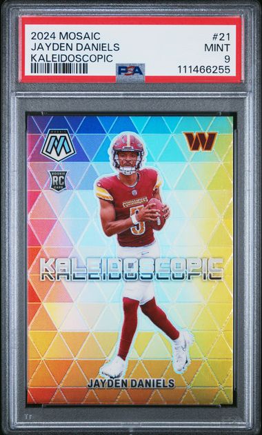 2024 Panini Mosaic Kaleidoscopic Jayden Daniels #21 Mint 9 front