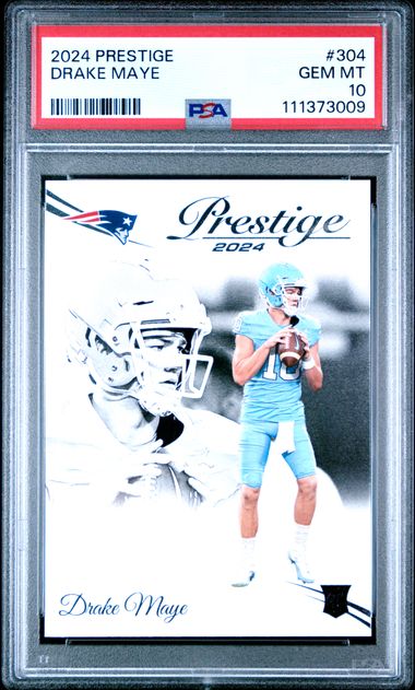 2024 Panini Prestige Drake Maye #304 Gem Mt 10 front
