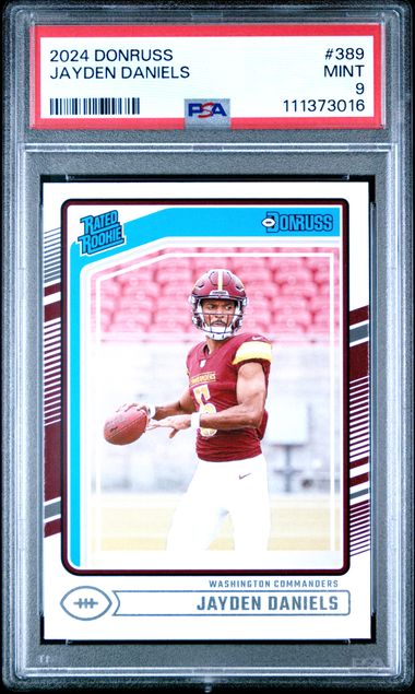 2024 Panini Donruss Jayden Daniels #389 Mint 9 front