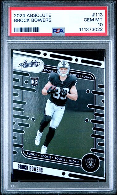2024 Panini Absolute Brock Bowers #113 Gem Mt 10 front