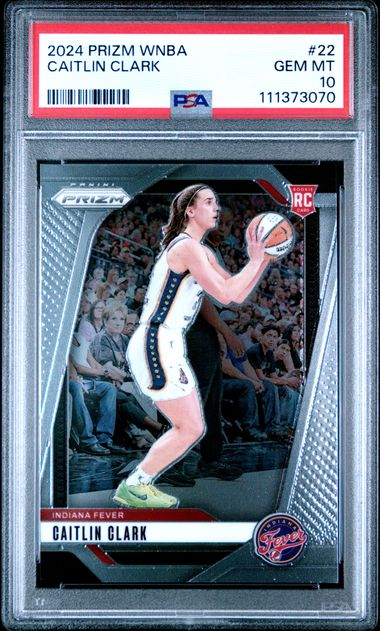 2024 Panini Prizm Wnba Caitlin Clark #22 Gem Mt 10 front
