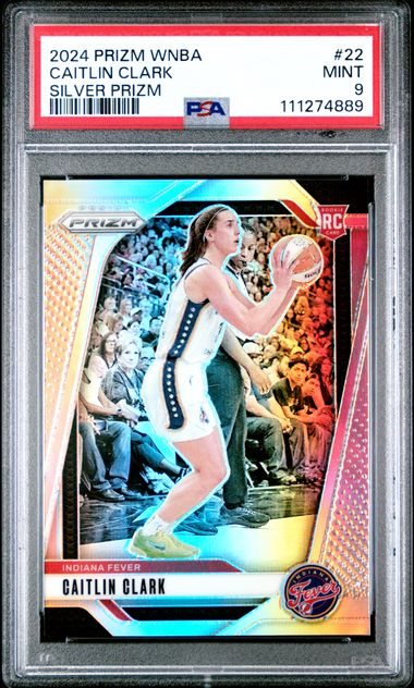 2024 Panini Prizm Wnba Caitlin Clark #22 (Silver Prizm) Mint 9 front