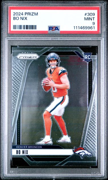 2024 Panini Prizm Bo Nix #309 Mint 9 front