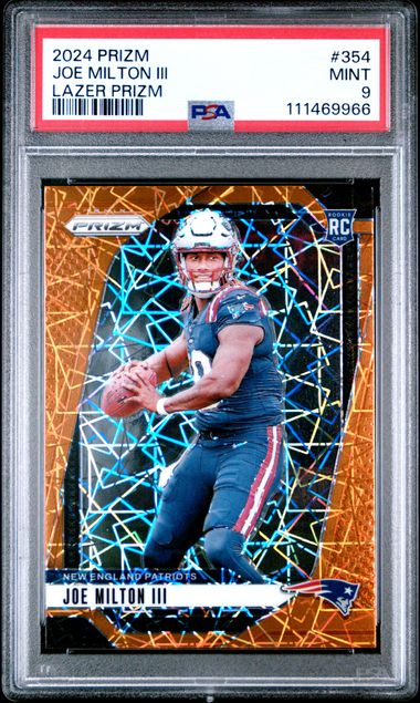 2024 Panini Prizm Joe Milton Iii #354 (Lazer Prizm) Mint 9 front