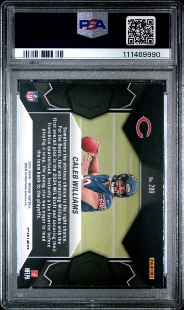 2024 Panini Mosaic Caleb Williams #289 (Mosaic) Gem Mt 10 back