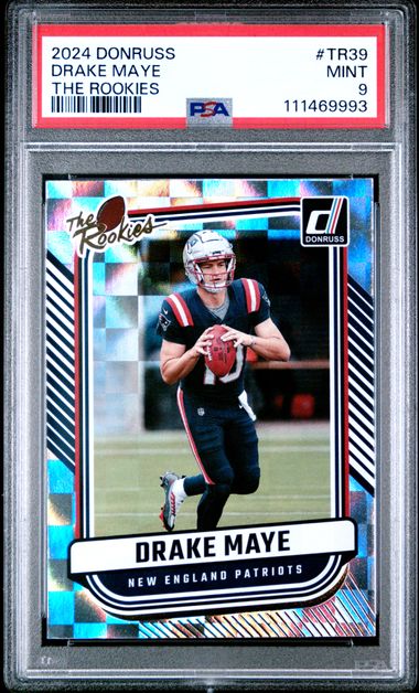 2024 Panini Donruss The Rookies Drake Maye #Tr39 Mint 9 front