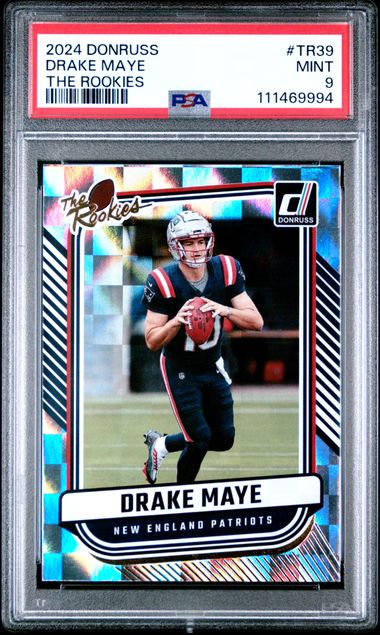 2024 Panini Donruss The Rookies Drake Maye #Tr39 Mint 9 front