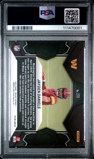 2024 Panini Mosaic Jayden Daniels #272 (Mosaic) Gem Mt 10 back