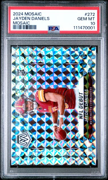 2024 Panini Mosaic Jayden Daniels #272 (Mosaic) Gem Mt 10 front