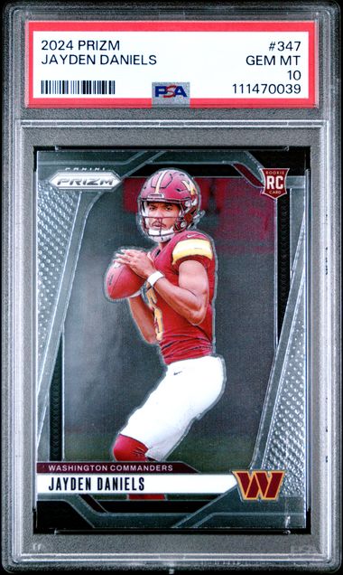 2024 Panini Prizm Jayden Daniels #347 Gem Mt 10 front