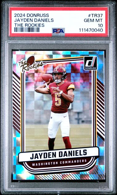 2024 Panini Donruss The Rookies Jayden Daniels #Tr37 Gem Mt 10 front
