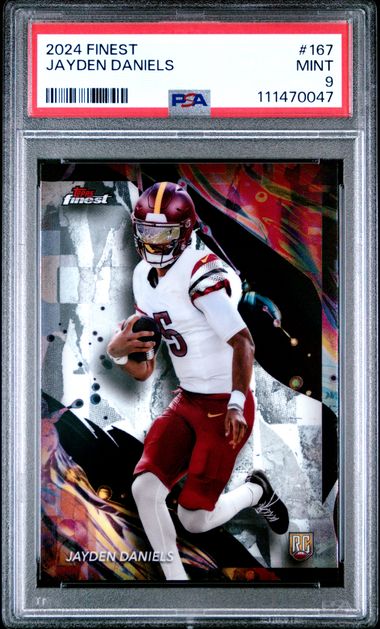 2024 Topps Finest Jayden Daniels #167 Mint 9 front