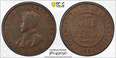 1931 (m) 1D Indian obverse Dropped 1 VF35BN