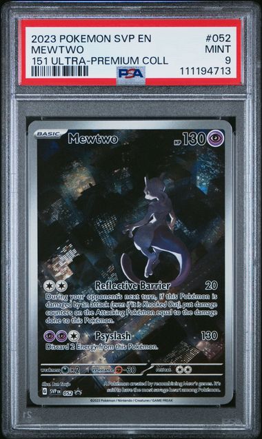 2023 Pokemon Svp En-Sv Black Star Promo Mewtwo #052 (151 Ultra-Premium Coll) Mint 9 front