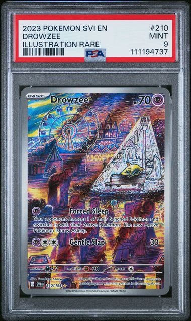 2023 Pokemon Svi En-Scarlet & Violet Drowzee #210 (Illustration Rare) Mint 9 front