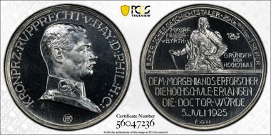 1925 Medal  Prince Ruprecht Ag PE SP65