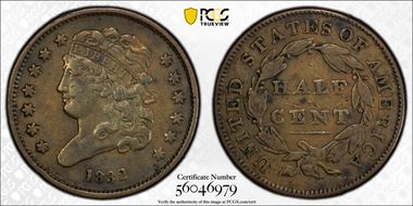 1832 1/2C VF30BN