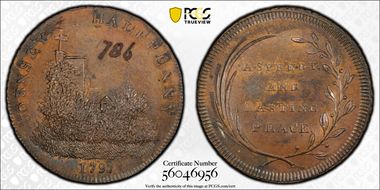 1797 Tk 1/2D DH-337 Middlesex, Hornsey MS64BN