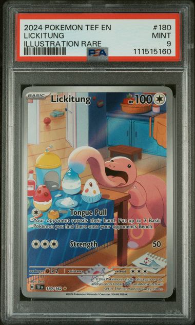 2024 Pokemon Temporal Forces Holo #180 Lickitung front