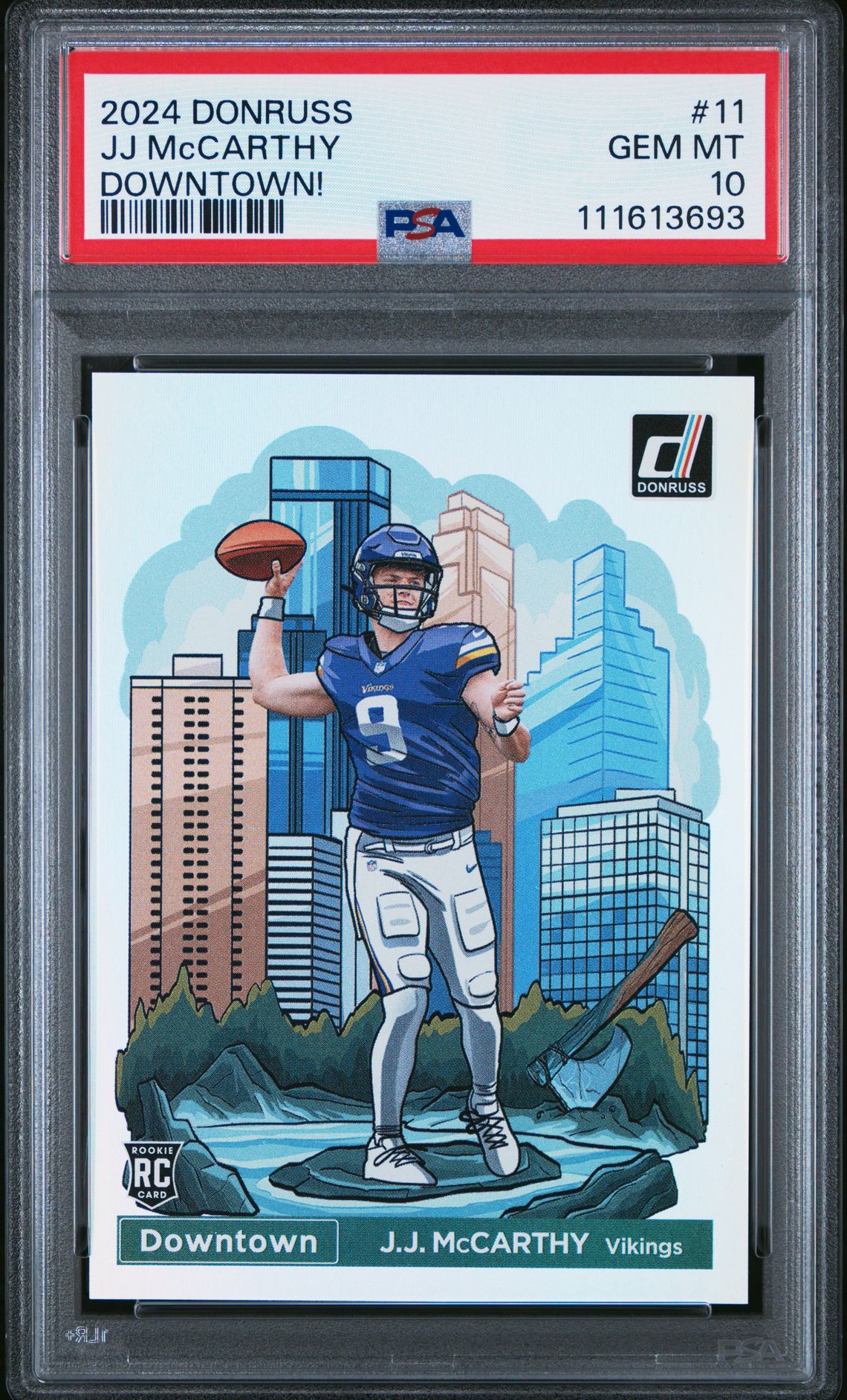2024 Panini PANINI DONRUSS DOWNTOWN! #11 Jj Mccarthy front