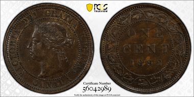1892 1C AU58BN