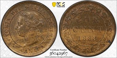 1888 1C AU58BN
