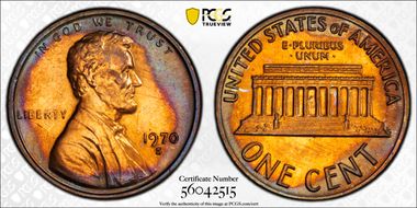 1970-S 1C Small Date MS64RB