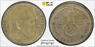 1938-D 2 Mk J-366 DDO AU53