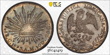 1893-Cn AM 8 R Cn55 MS63