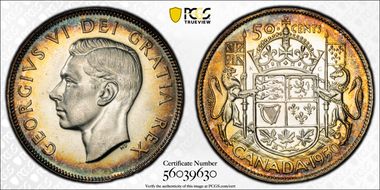 1950 50C No Design in 0 MS64