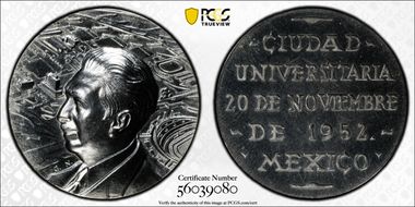 1952 Medal Grove-616a Ag Cuidad University MS64