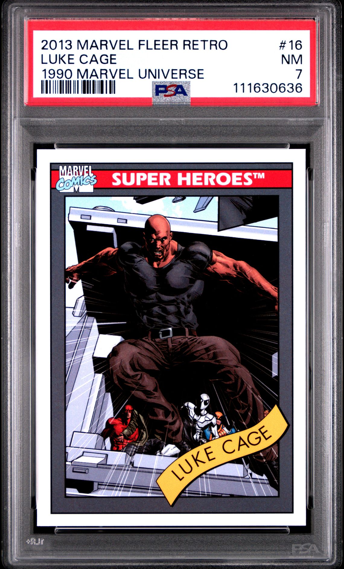 2013 Impel MARVEL FLEER RETRO 1990 MARVEL UNIVERSE #16 Luke Cage front