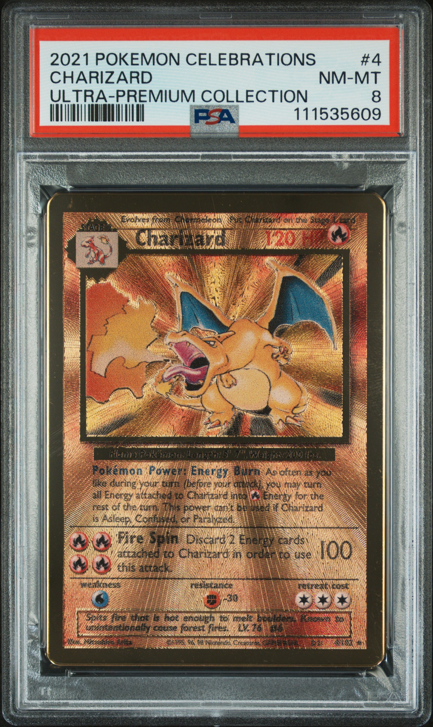 #0004 - Charizard [Premium Collection] - PSA 8