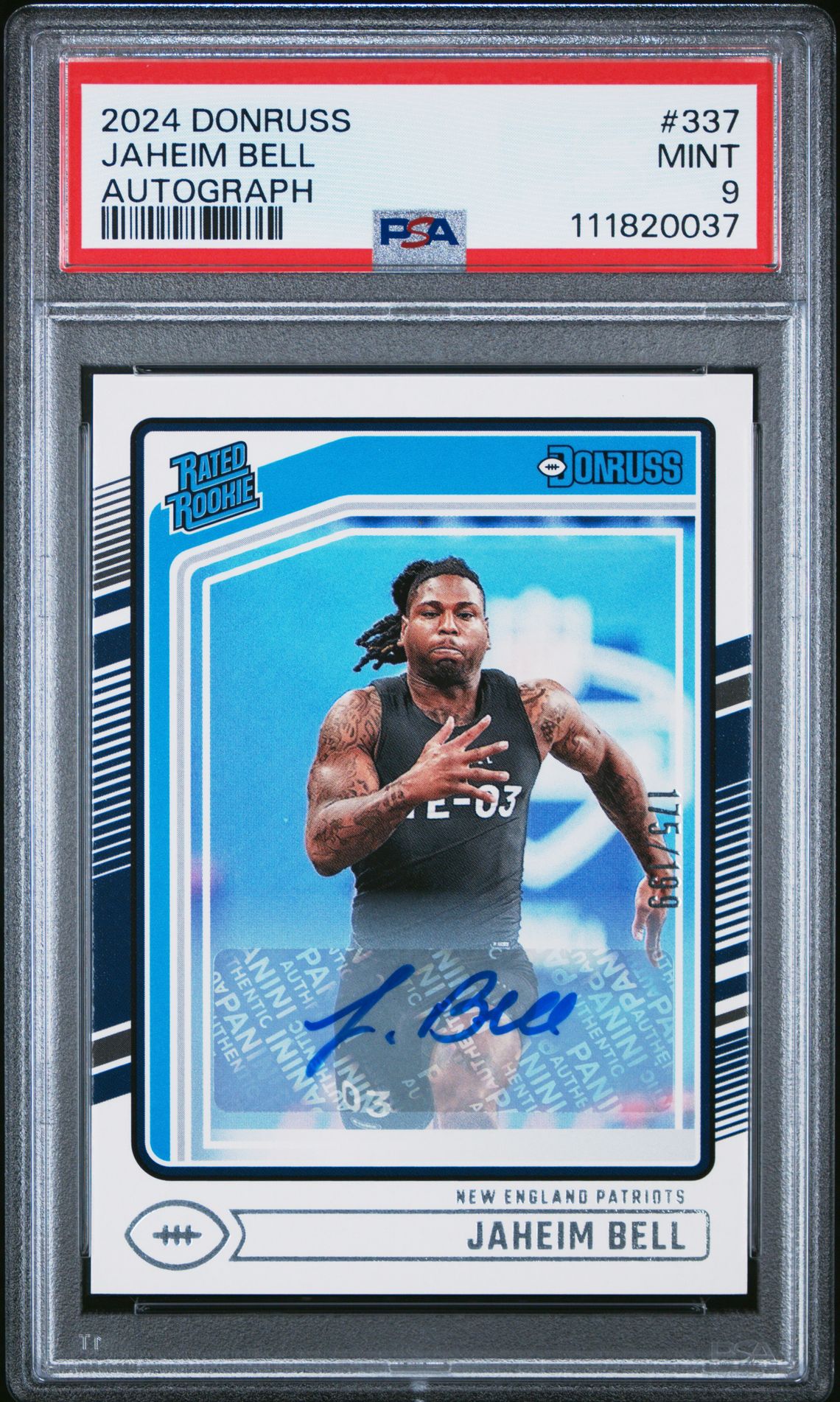 2024 Panini Donruss Jaheim Bell #337 (Autograph) Mint 9 front