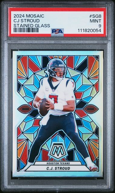 2024 Panini Mosaic Stained Glass Cj Stroud #Sg8 Mint 9 front