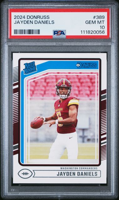 2024 Panini Donruss Jayden Daniels #389 Gem Mt 10 front