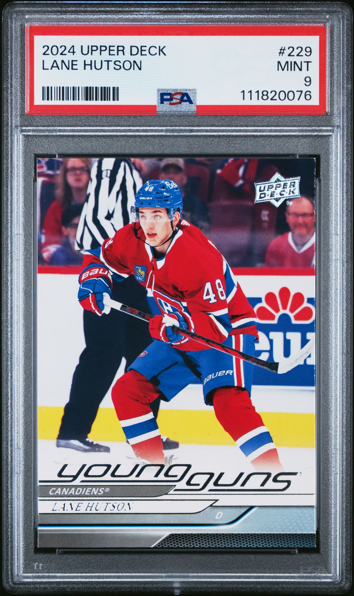 2024 Upper Deck Lane Hutson #229 Mint 9 front