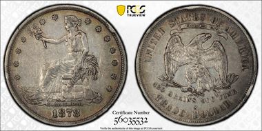 1878-S T$1 Trade XF45