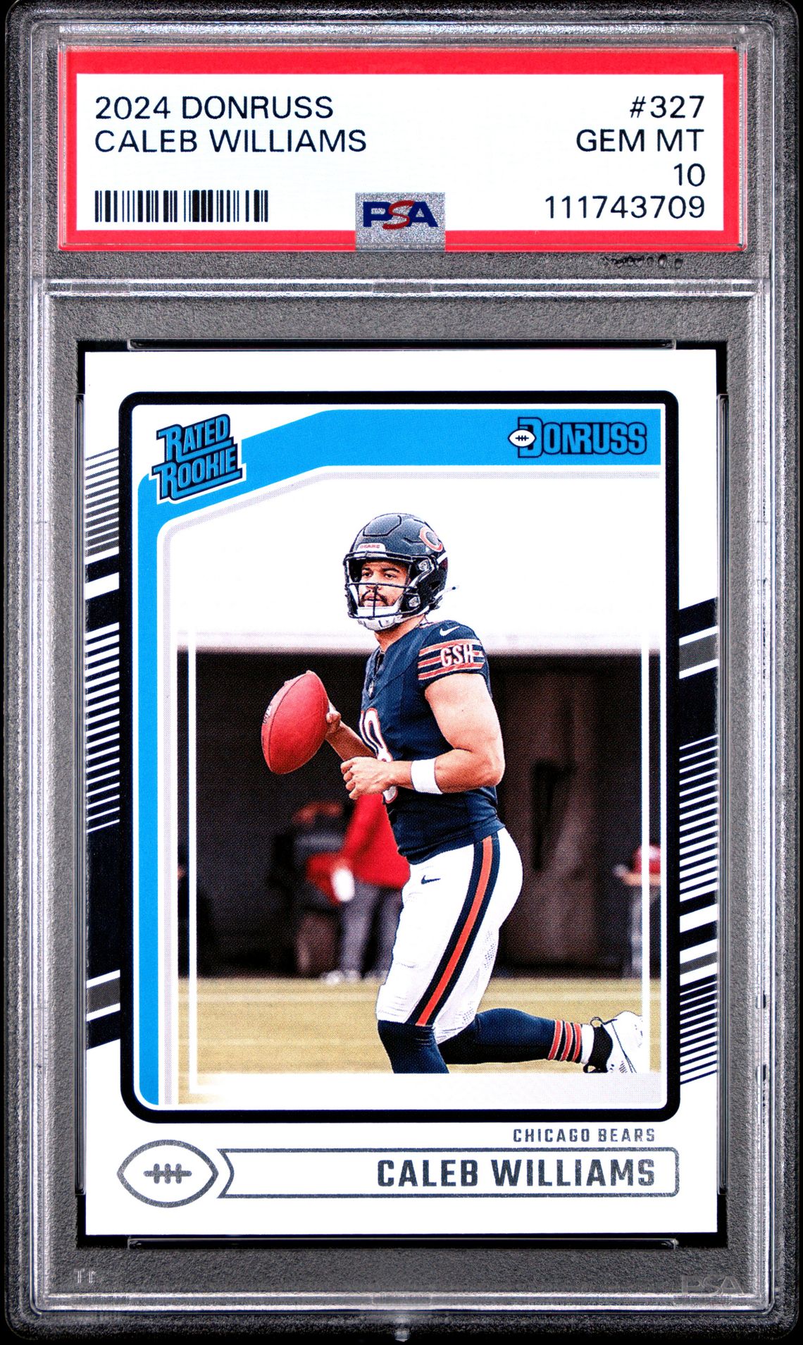 2024 Panini Donruss Caleb Williams #327 Gem Mt 10 front