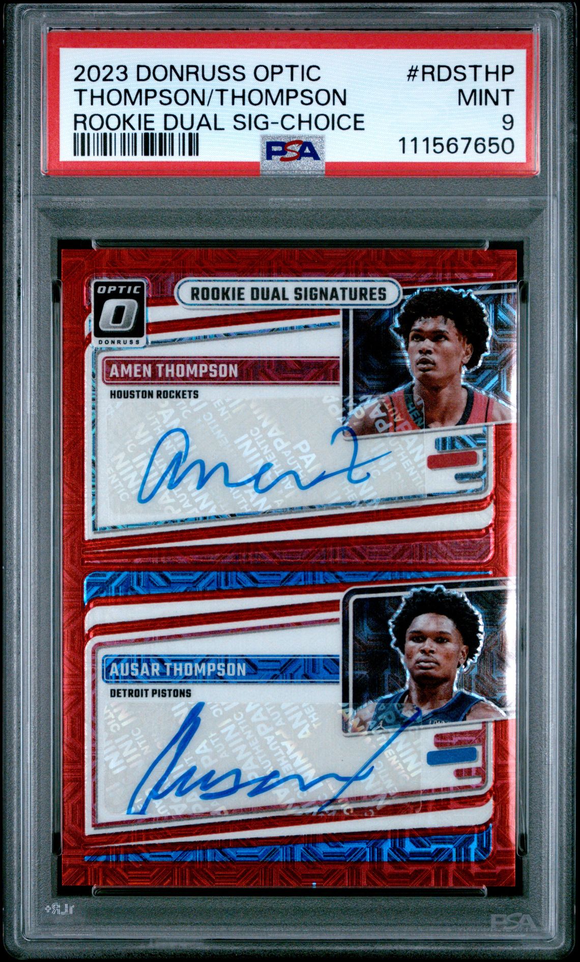 2023 Panini Donruss Optic CHOICE #RDSTHP Thompson/Thompson front