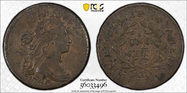 1796 1C Draped, Reverse of 1797 N1BN