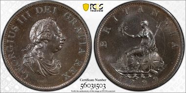 1799 1/2D S-3778 MS64BN