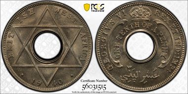 1940 1/10D KM-20 MS65