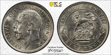 1921 6D S-4024 MS62