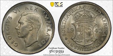 1942 2 1/2S KM-30  Ag MS63