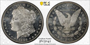 1898 $1 MS65DMPL